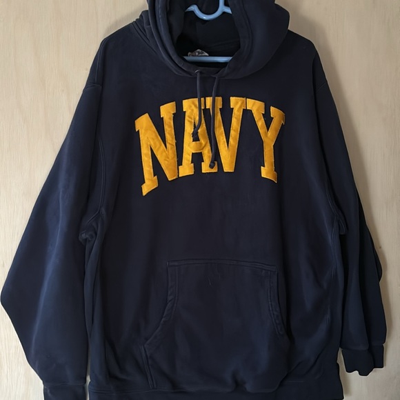 Pro Weave Navy Hoodie. Size XL - Picture 2 of 5